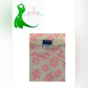 Old Navy Baby Pants with Pink Floral Design